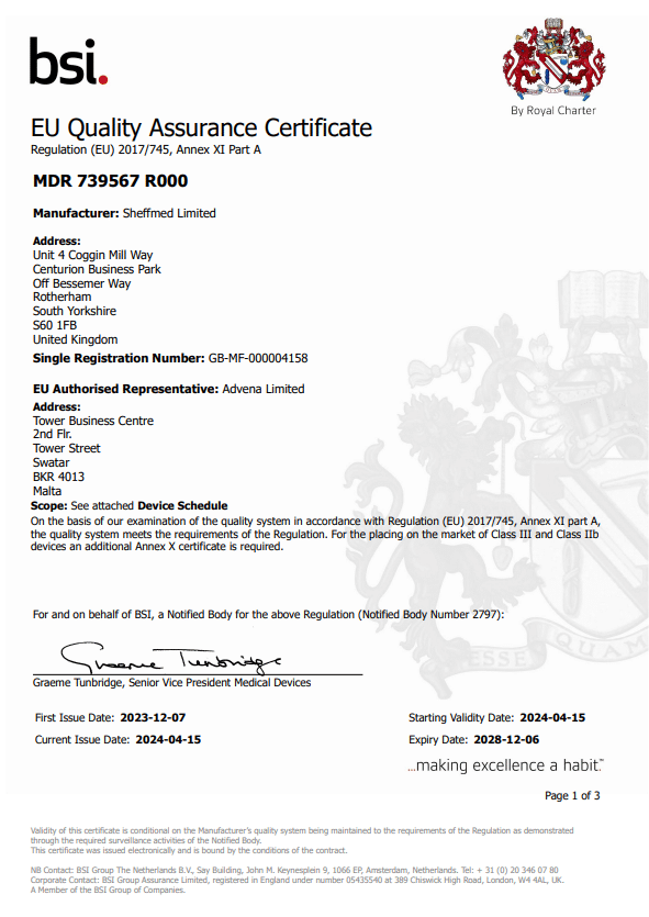 MDR 739567 - Sheffmed