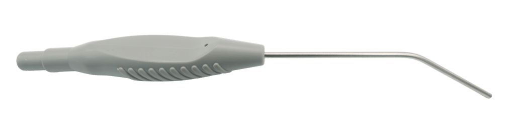 Zoellner suction tube – 30 deg with control hole - grey - Sheffmed
